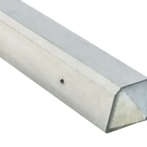 Alleen Vandaag 3-sponning paal Punt 10x10x275 (sponning 37 cm) Wit