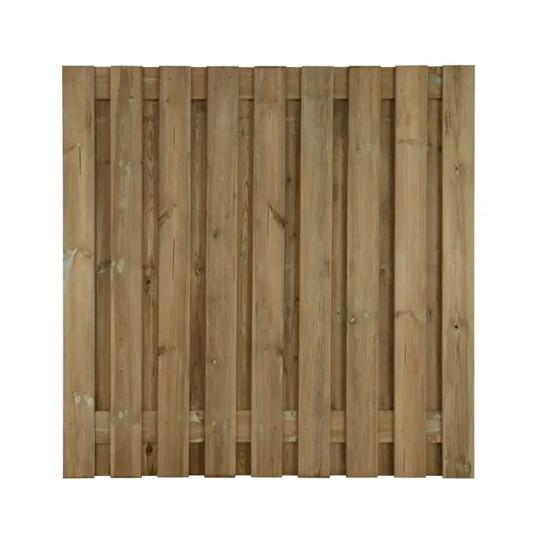 Direct Beschikbaar Grenen scherm 19 planks 17 mm - recht 180x180 cm (bxh)