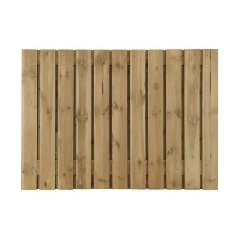 Grenen scherm 23 planks 17 mm - recht 180x70 cm (bxh) Premium