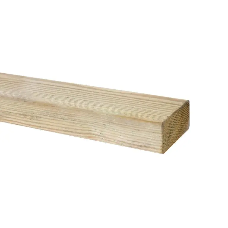 Seizoensaanbieding muurbalk grenen 4000 x 45 x 88 mm