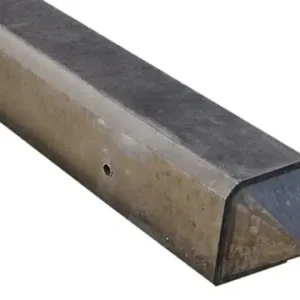 Tussenpaal punt 10x10x195 (sponning 74 cm) taupe Merkproduct