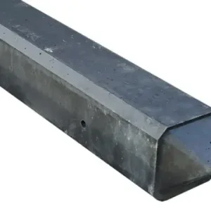 Tussenpaal punt 10x10x230 (sponning 37 cm) antraciet Beperkt Aanbod