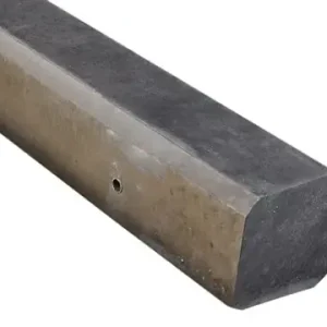 Tussenpaal Vlak 10x10x310 (sponning 54 cm) Taupe Voordeelprijs
