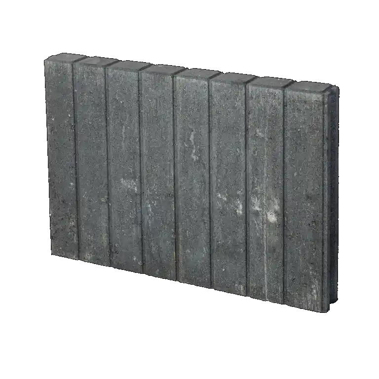 Palissade band vierkant 6x20x50 zwart Gereduceerde Prijs