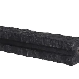 3-sponning paal betonschutting granietmotief 12x12x275 (sponning 180/216 cm) Antraciet Lage Kosten