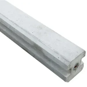 Gecertificeerd Eindpaal betonschutting 13x13x400 (sponning 324 cm) wit