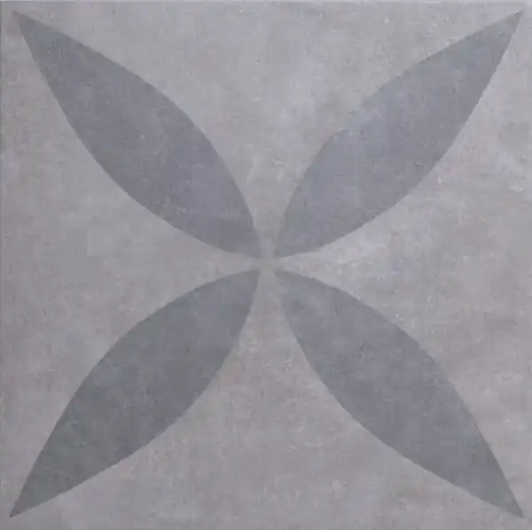 GeoCeramica® 60x60x4 Ambiente Greige Flower Op = Op