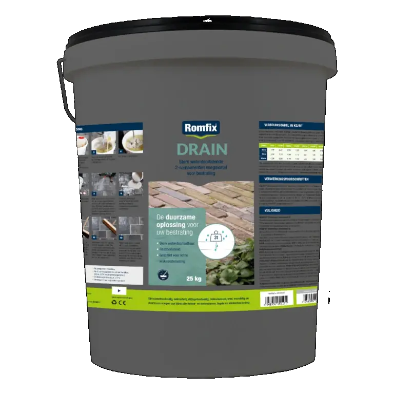 Seizoensaanbieding Romfix Drain 25 kg Basalt