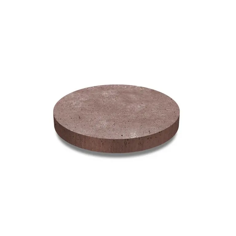 Artistone tegel rond 60x7 cm Roodbruin Lage Prijs