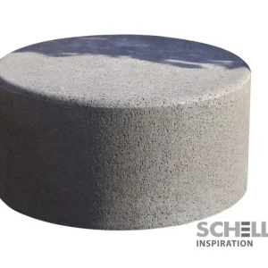 Schellevis Zitelement rond 80x40 cm grijs Merkproduct