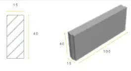 Bestseller Opsluitband 15x40x100 zwart vis