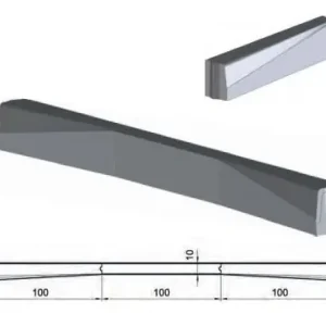 Nieuw Trottoir verloopband 13/15x20-10x20 links grijs vis/h&d