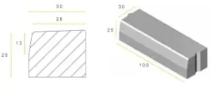 Trottoirband 28/30x25x100 zwart vis Koop Vandaag