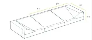 Direct Beschikbaar Inritblok 18/20 18x50x50 rechts grijs vis