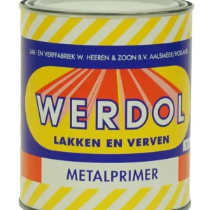 Hete Deal werdol metalprimer (wit) 0,75 liter
