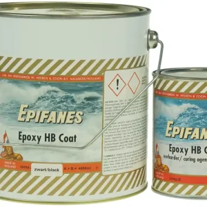 Direct Verzonden epifanes epoxy hb coat (zwart) 4 liter