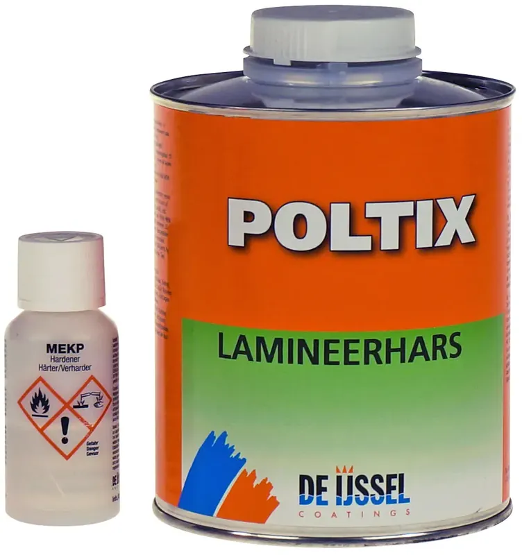 de ijssel poltix lamineerhars (transparant) 5 ltr Flitsaanbieding