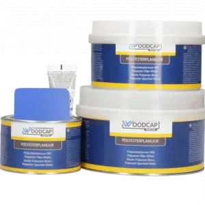 Beperkte Voorraad woodcap polyester plamuur (wit) 0,5 kg