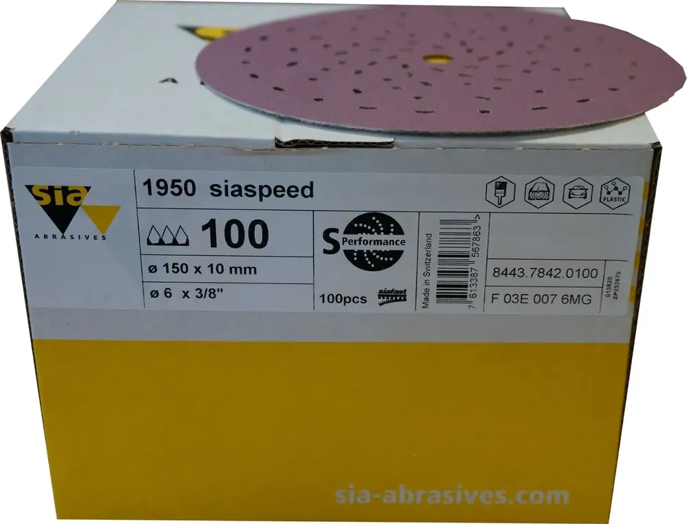sia 1950 siaspeed schuurschijf 150mm (p100) 100 st Beste Prijs