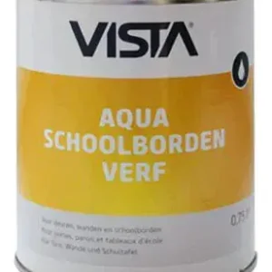 Direct Verzonden Vista Aqua Schoolbordenverf (zwart) 0,75 ltr