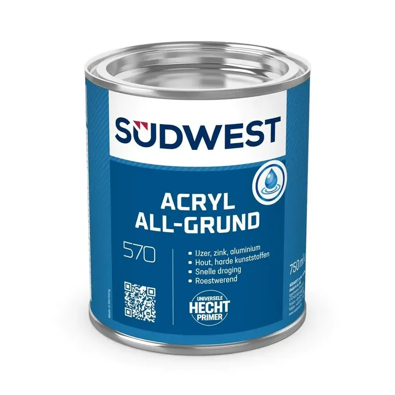 Beste Prijs Südwest Acryl All-Grund U51 (9110 wit) 0,75 ltr