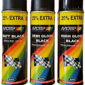 Motip Rallye Lak Zwart (Hoogglans) 0,5 ltr Nieuw
