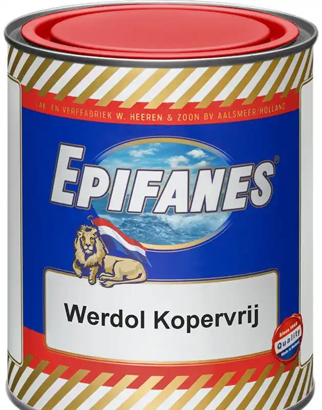 Weekendaanbieding epifanes werdol kopervrij (blauw) 0,75 liter