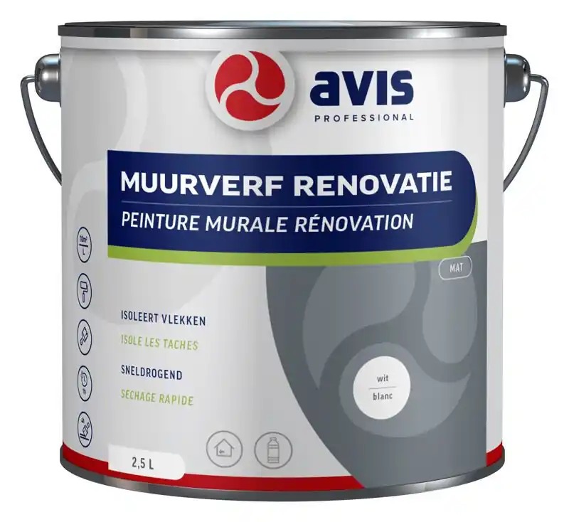 Avis Muurverf Renovatie (voorheen Renolux SB) 2.5 ltr Express Levering