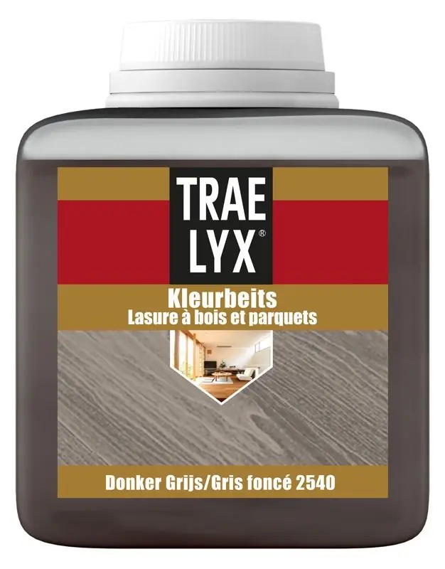 Fabrieksprijs Trae Lyx Kleurbeits 2540 (Donker Grijs) 1 Ltr