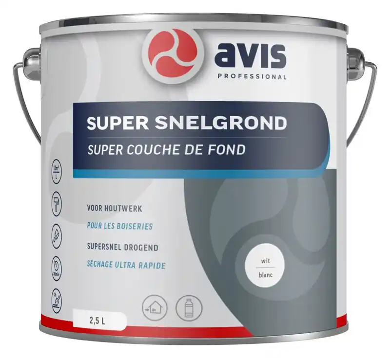 Beperkte Voorraad Avis Super Snelgrond (wit) 2,5ltr