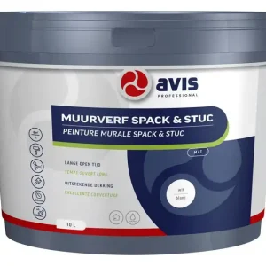 Avis Muurverf Spack & Stuc (lichte kleuren) 10 lit Express Levering