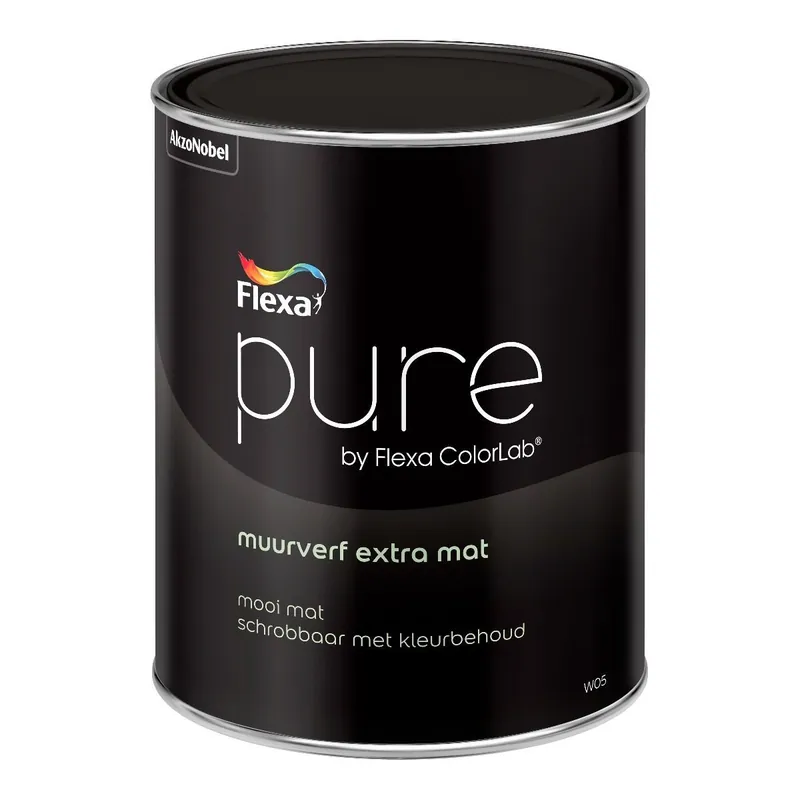 Gratis Retour Flexa Pure Muurverf Extra Mat (lichte kleuren) 1 l