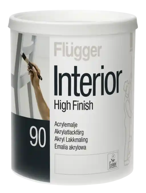Beperkte Voorraad Flügger Interior High Finish 90 Gloss 0.75 ltr