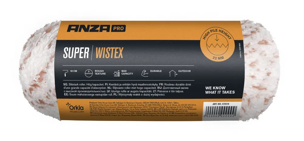 Anza Pro Super Wistex Muurverfroller 18 cm Superprijs