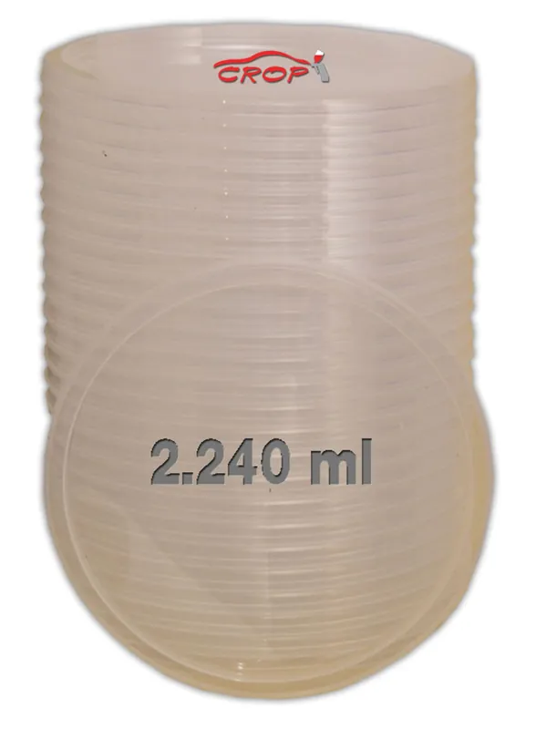 Deksels voor FINIXA Mengbekers 2240ml - 50 stuks Finale Uitverkoop