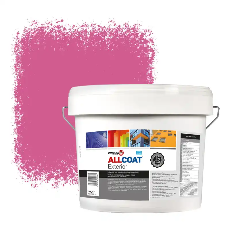 Zinsser Allcoat Exterior Muurverf RAL 4003 Heideviolet - 10 liter Koop Vandaag