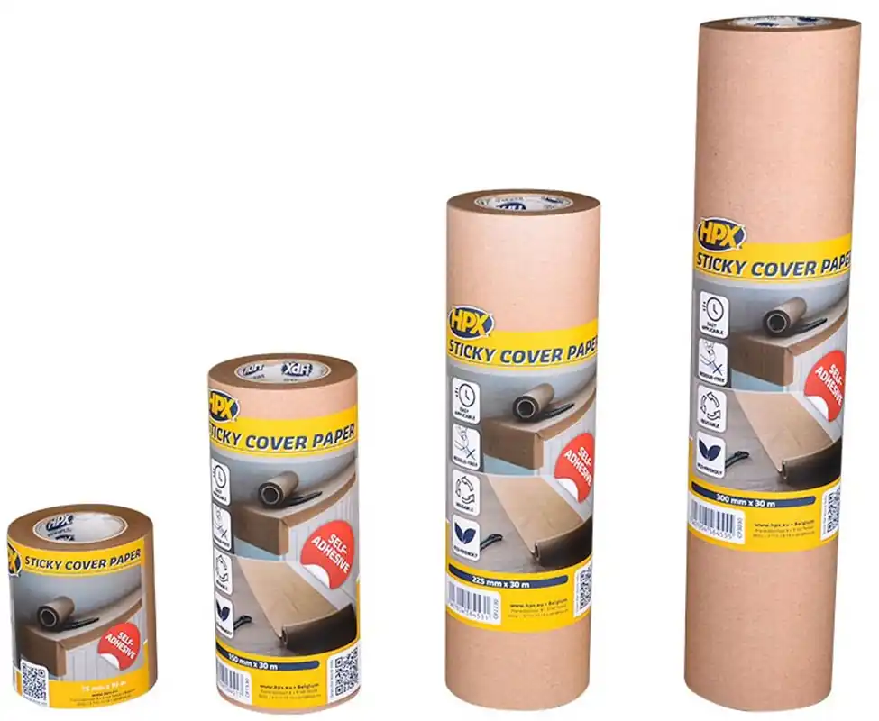 Shop Nu HPX Zelfklevend Maskeerpapier 30 meter - Sticky Cover Paper