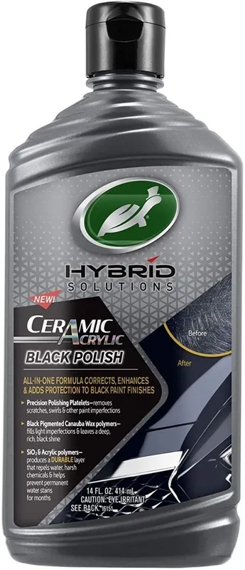 Turtle Wax Hybrid Solutions Ceramic Black Polish 500ml Populair