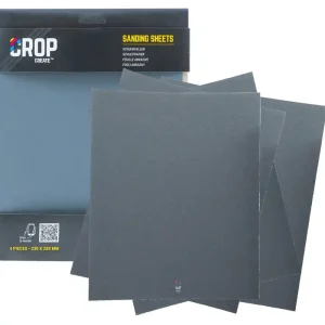 Betaalbaar CROP Schuurpapier korrel 80 - 230x280mm - 4 stuks
