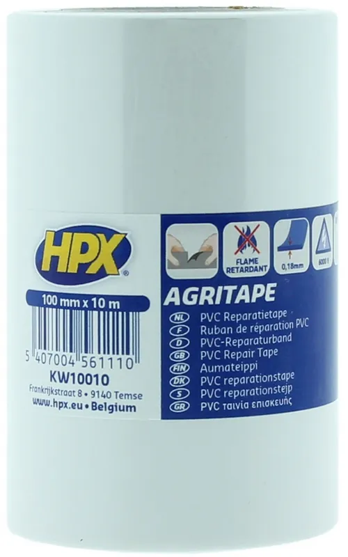 Beperkt Aanbod HPX PVC tape WIT 100mm - 10 meter