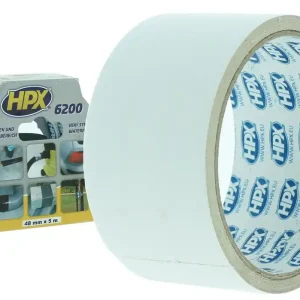 Flitsaanbieding HPX 6200 Reparatietape WIT 48mm - 5 meter