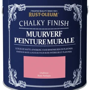 Snelle Levering Rust-Oleum Chalky Finish Muurverf Oudroze 2,5 liter