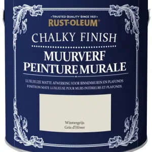 Beste Prijs Rust-Oleum Chalky Finish Muurverf Wintergrijs 2,5 liter