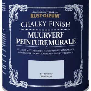 Rust-Oleum Chalky Finish Muurverf Poederblauw 1 liter Alleen Vandaag