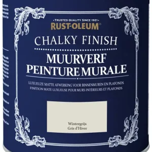 Rust-Oleum Chalky Finish Muurverf Wintergrijs 1 liter Shop Nu