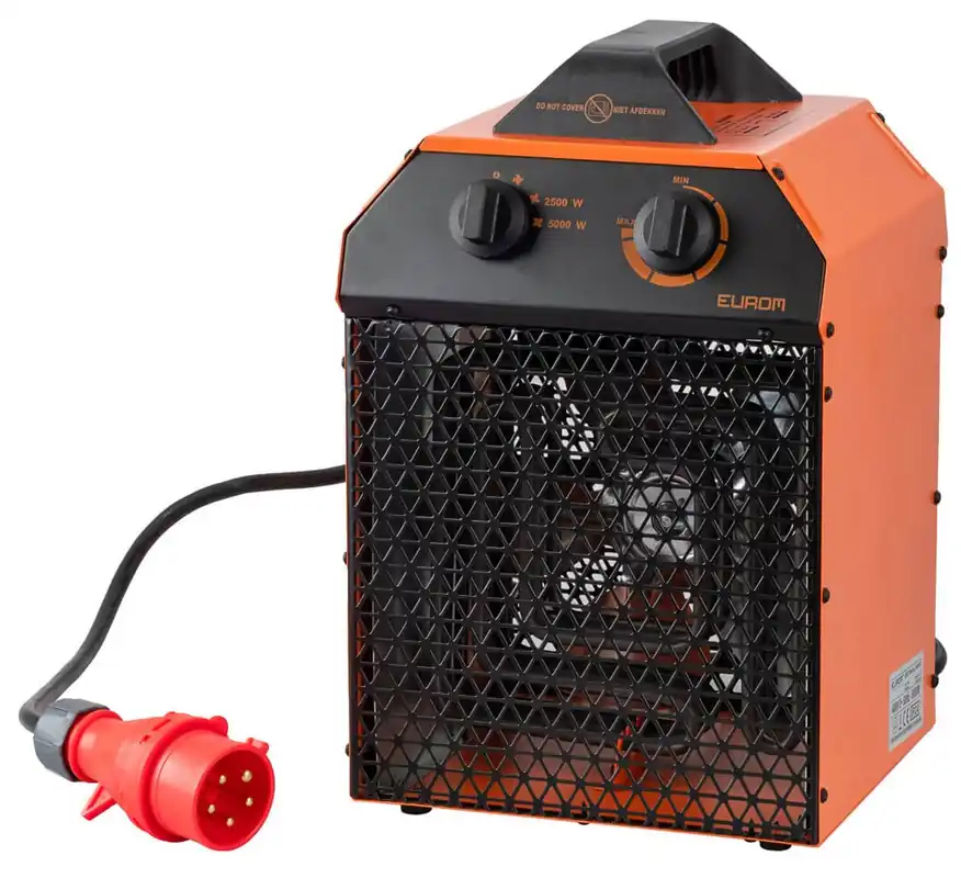 EUROM EK Delta 5000 Ventilatorkachel 400 Volt - 5000 Watt Finale Uitverkoop