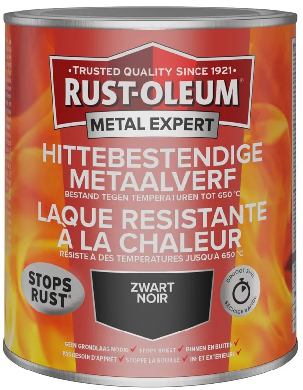 Rust-Oleum Metal Expert Hittebestendige Metaal Verf 750ml Laatste Versie