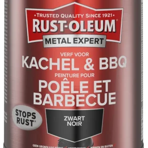 Lage Kosten Rust-Oleum Metal Expert Kachel- & BBQ verf ZWART 750ml