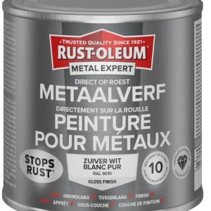 Exclusieve Aanbieding Rust-Oleum Metal Expert Direct Op Roest Metaal Verf 250ml - RAL 9010