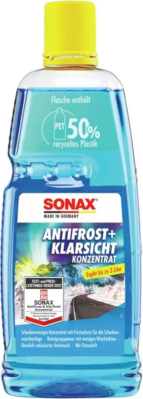 SONAX Antivries Ruitenwisservloeistof Concentraat tot -50 - 1 liter Direct Verzonden